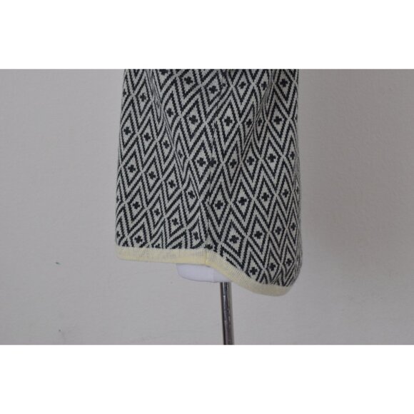 Vintage 80s Geometric Gray/Beige Pullover Acrylic/Nylon Sweater‎ size Large - Picture 6 of 10